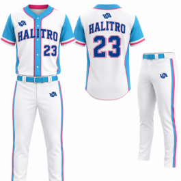 Custom Baseball Sports Uniform| White & Blue
