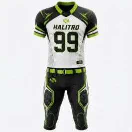 Custom American Football Uniform | Lime Green & Black