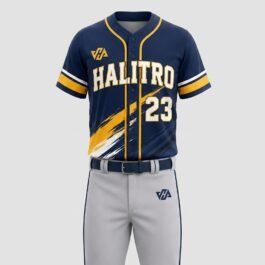 Custom Baseball Sports Uniform| Navy Blue & Yellow