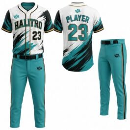 Custom Baseball Sports Uniform| Teal Blue & White